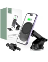 Hurtownia GSM - [OUTLET] Auto-Halterung mit kabellosem MagSafe-Ladegerät Tech-Protect MM15W-V1 Dashboard- und Lüftungshalterung kabelloses Ladegerät 15W Schwarz - OT-658 - {ean13} - Hurt