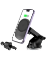 Hurtownia GSM - [OUTLET] Auto-Halterung mit kabellosem MagSafe-Ladegerät Tech-Protect MM15W-V1 Dashboard- und Lüftungshalterung kabelloses Ladegerät 15W Schwarz - OT-658 - {ean13} - Hurt