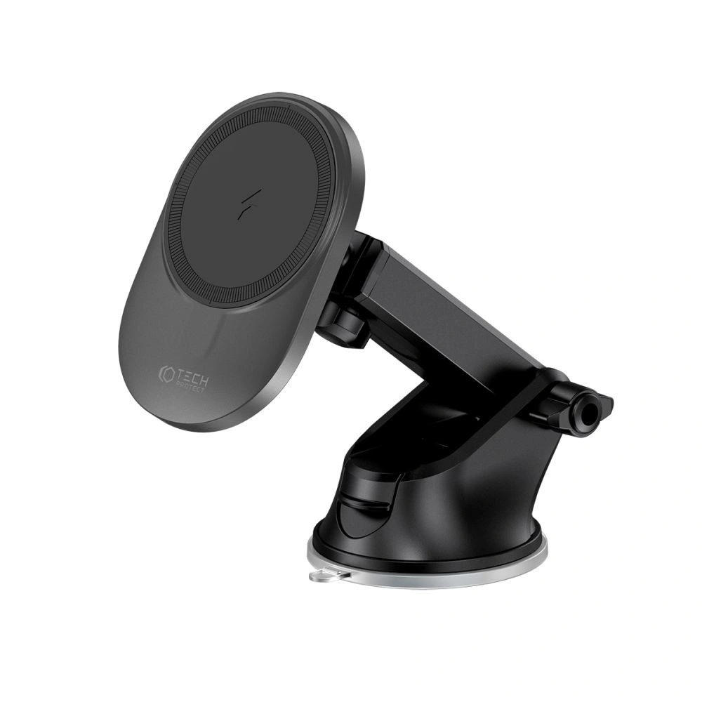 Hurtownia GSM - [OUTLET] Auto-Halterung mit kabellosem MagSafe-Ladegerät Tech-Protect MM15W-V1 Dashboard- und Lüftungshalterung kabelloses Ladegerät 15W Schwarz - OT-658 - {ean13} - Hurt