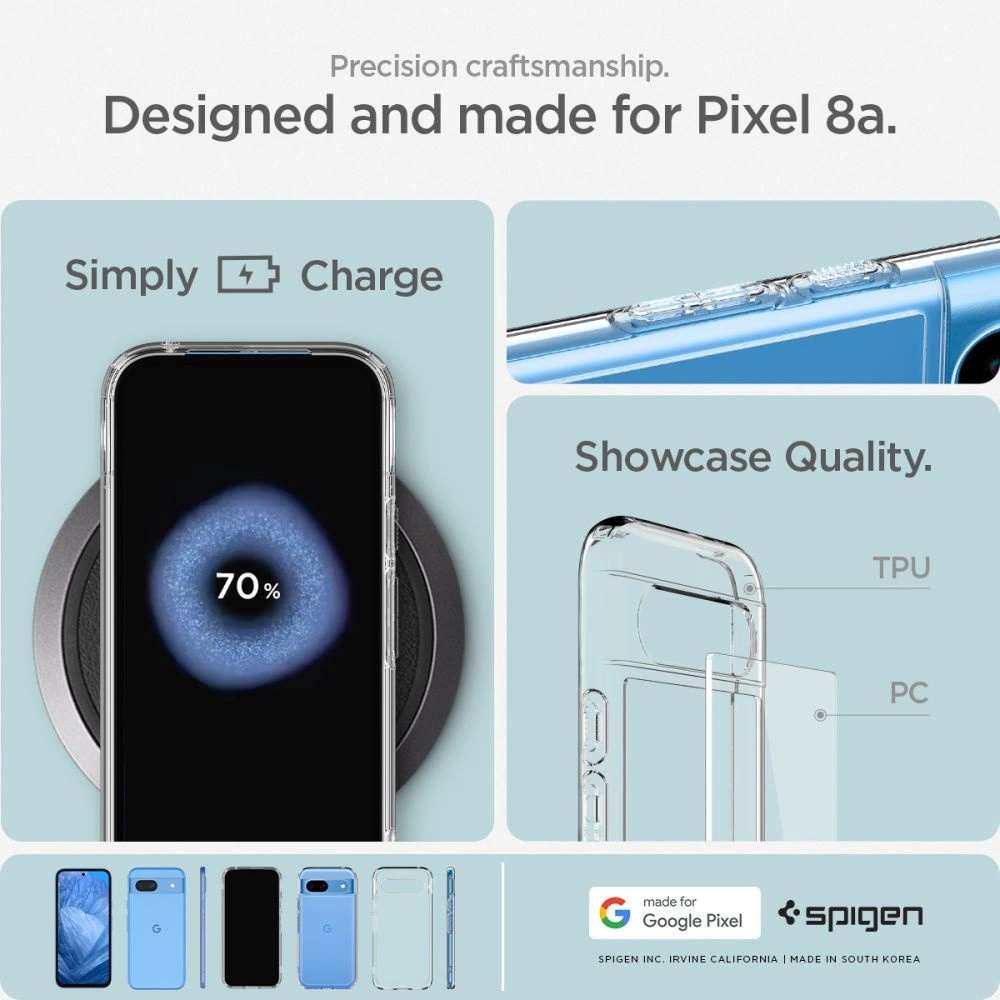 Hurtownia GSM - [OUTLET] Case Spigen Ultra Hybrid Google Pixel 8a Crystal Clear - OT-667 - {ean13} - Hurt