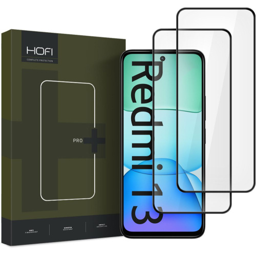 Hofi Distributor - 5906302310395 - HOFI504 - Hofi Glass Pro+ Xiaomi Redmi 13 Black [2 PACK] - B2B homescreen