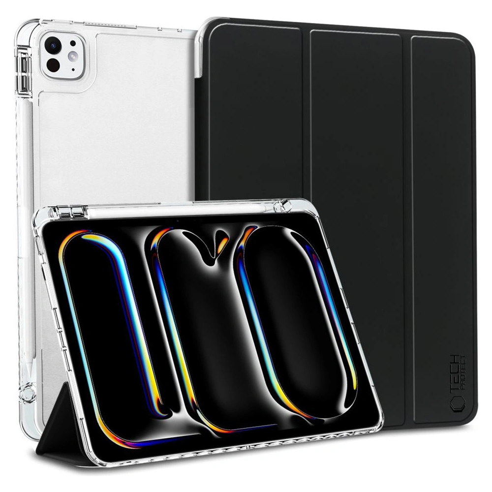 Hurtownia GSM - Etui Tech-protect SmartCase Pen Hybrid Apple iPad Pro 11" 2024 (5. generációs) fekete/tiszta - THP2834 - {ean13} - Hurt