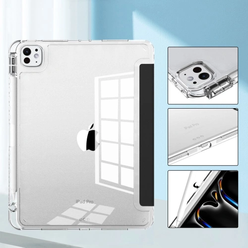 Etui Tech-protect SmartCase Pen Hybrid Apple iPad Pro 11" 2024 (5. generacji) black/clear