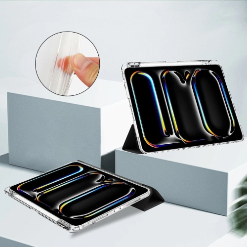 Etui Tech-protect SmartCase Pen Hybrid Apple iPad Pro 13" 2024 (7. generacji) black/clear