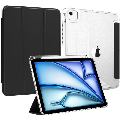 Etui Tech-protect SmartCase Pen Hybrid Apple iPad Air 13" 2024 (6. generacji) black/clear