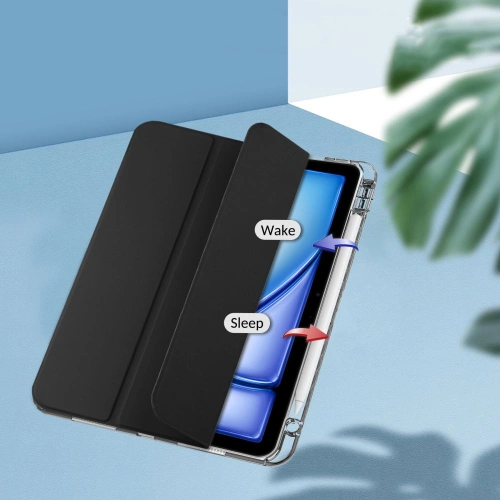 Etui Tech-protect SmartCase Pen Hybrid Apple iPad Air 13" 2024 (6. generacji) black/clear