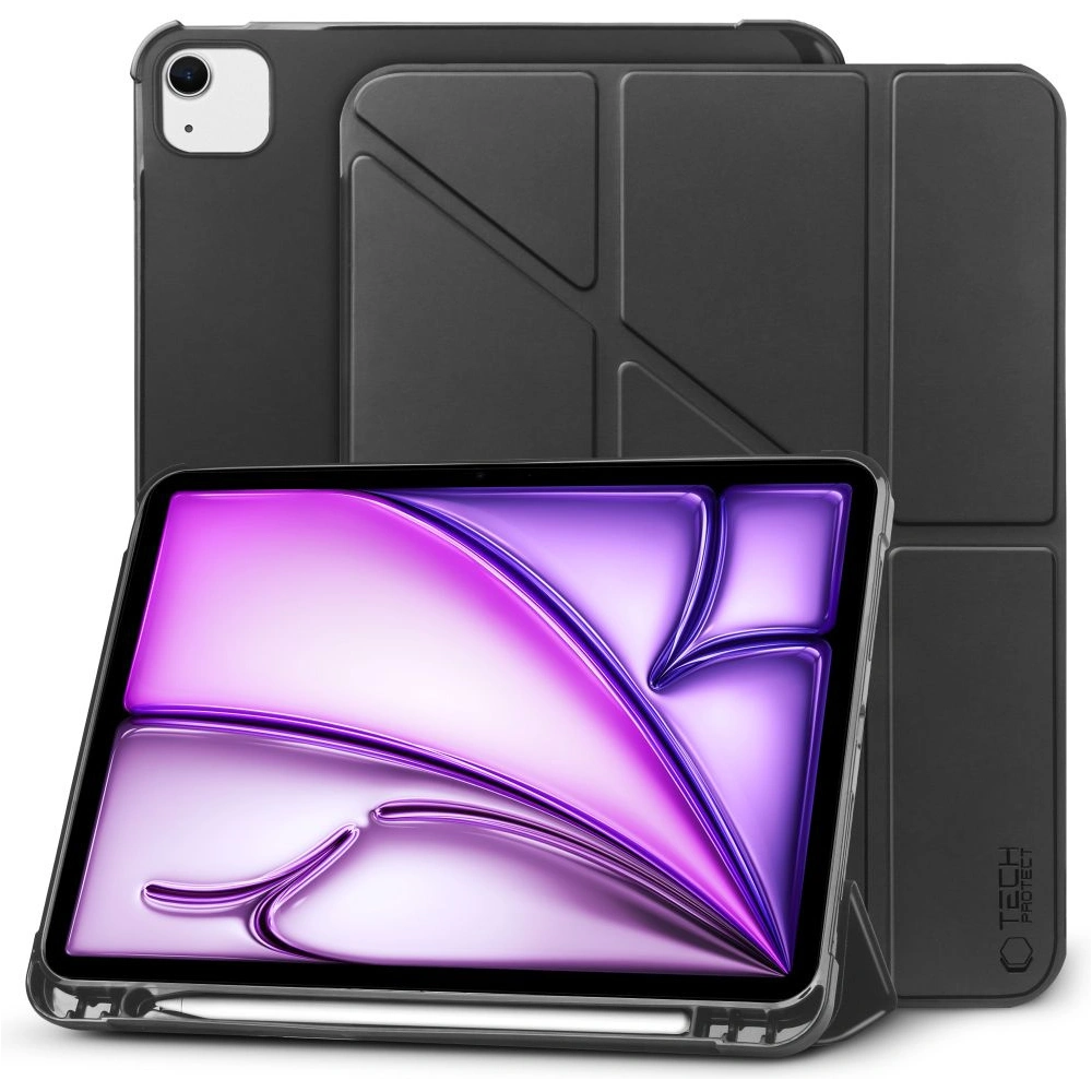 Hurtownia GSM - Etui Tech-protect SmartCase Pen Origami Apple iPad Air 13" 2024 (6. generație) Negru - THP2838 - {ean13} - Hurt
