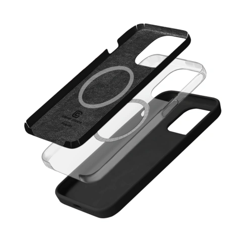 Etui Crong Color Cover Magnetic Apple iPhone 15 Pro MagSafe czarny