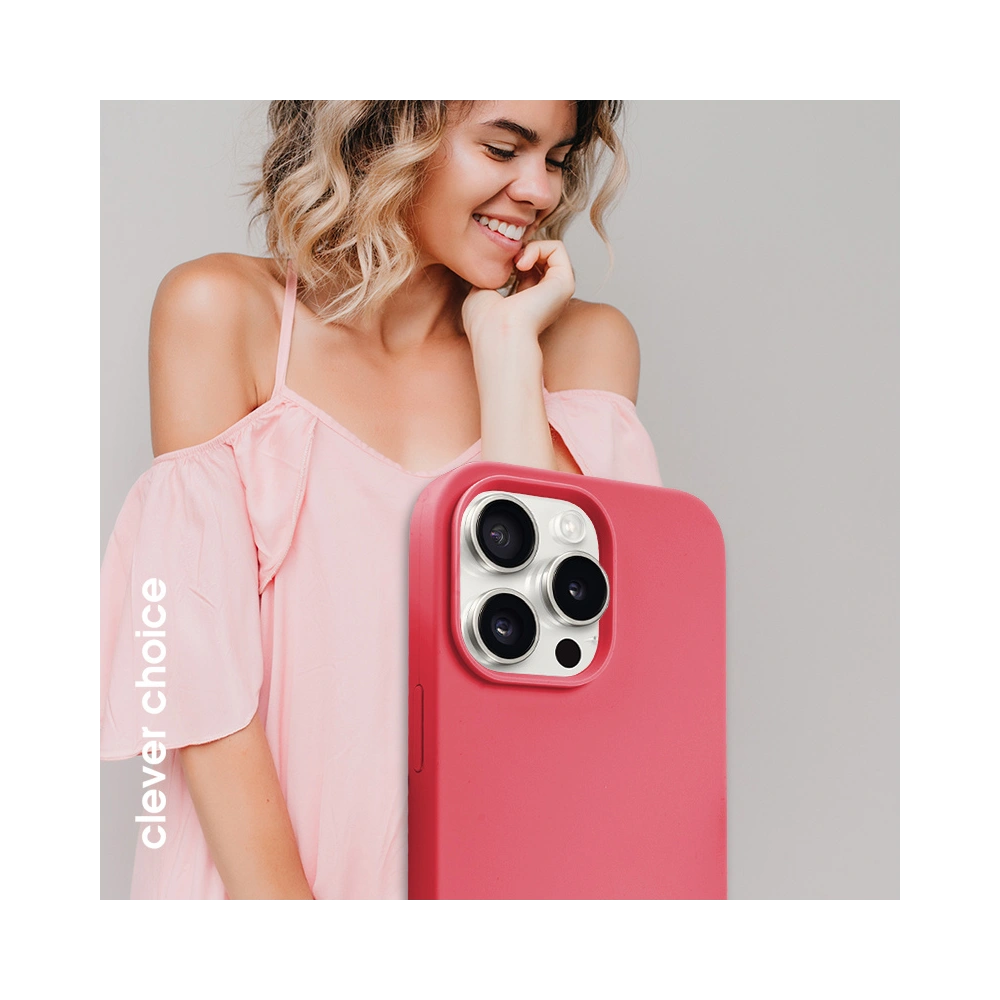 Hurtownia GSM - Etui Crong Color Cover Magnetic Apple iPhone 15 Pro MagSafe růžový - CRG751 - {ean13} - Hurt