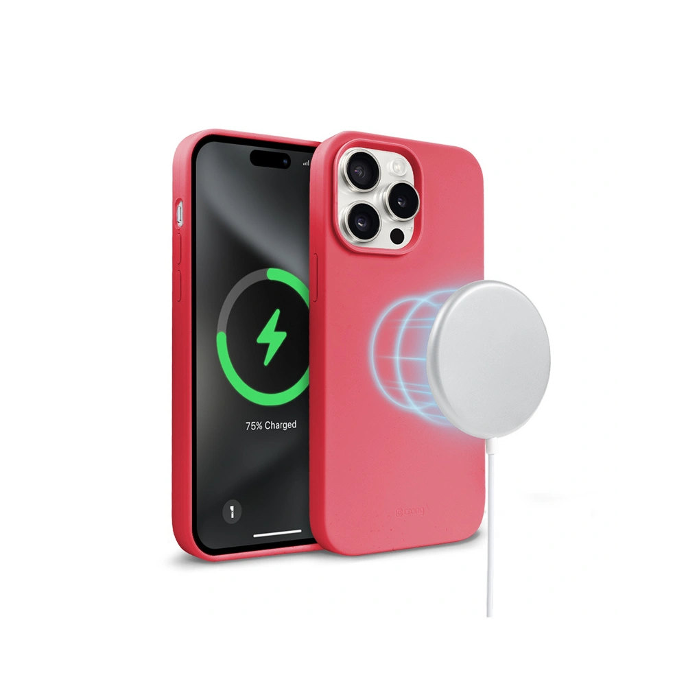 Hurtownia GSM - Etui Crong Color Cover Magnetic Apple iPhone 15 Pro MagSafe růžový - CRG751 - {ean13} - Hurt