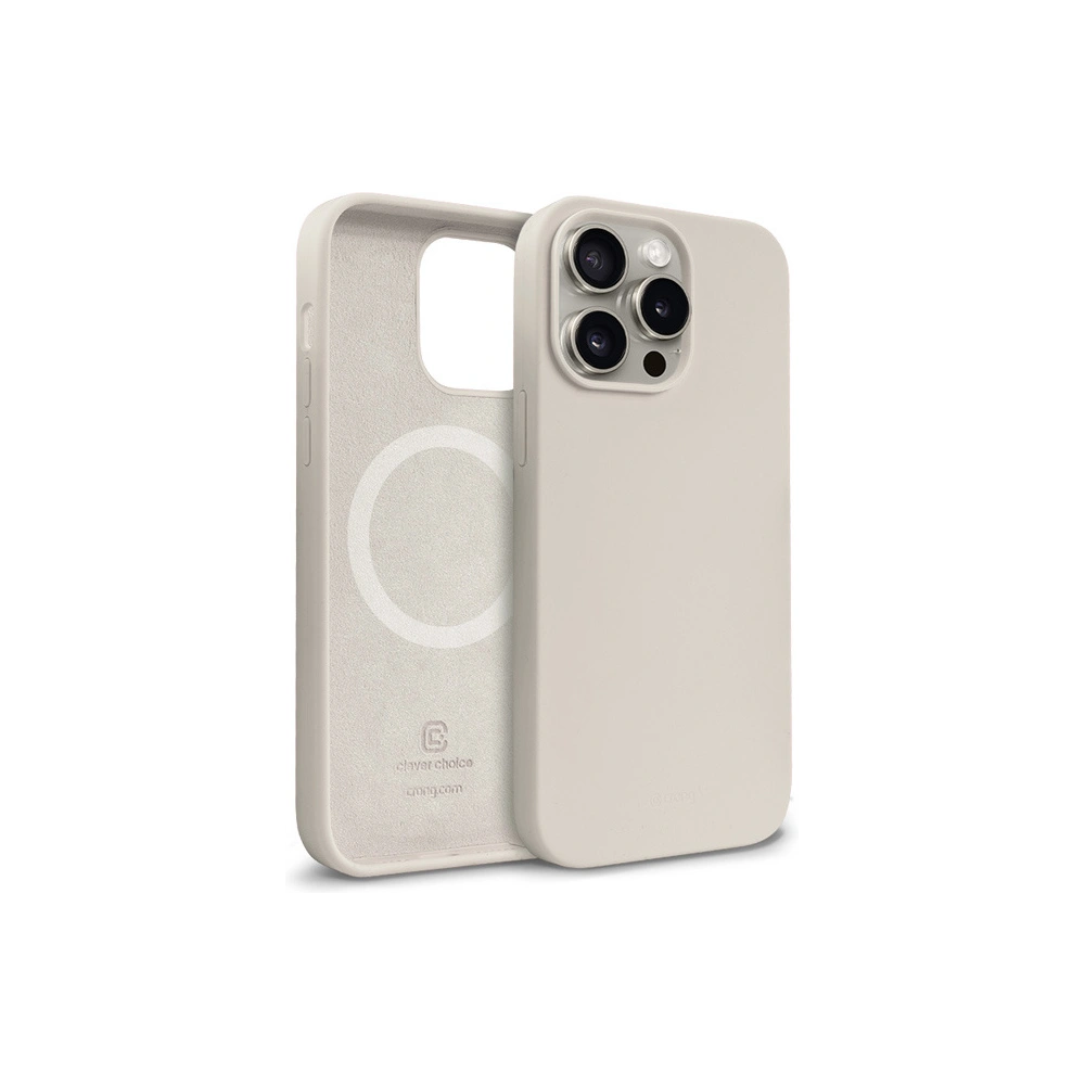 Hurtownia GSM - Etui Crong Color Cover Magnetic Apple iPhone 15 Pro MagSafe piatră bej - CRG752 - {ean13} - Hurt