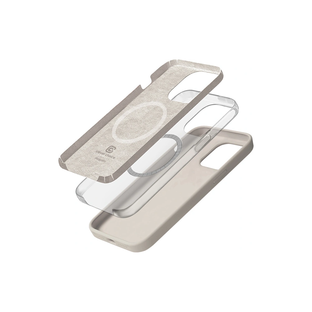 Hurtownia GSM - Etui Crong Color Cover Magnetic Apple iPhone 15 Pro MagSafe piatră bej - CRG752 - {ean13} - Hurt
