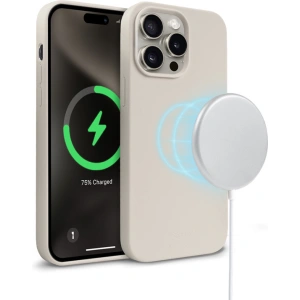 Hurtownia GSM - Etui Crong Color Cover Magnetic Apple iPhone 15 Pro MagSafe kamienny beż - CRG752 - {ean13} - Hurt