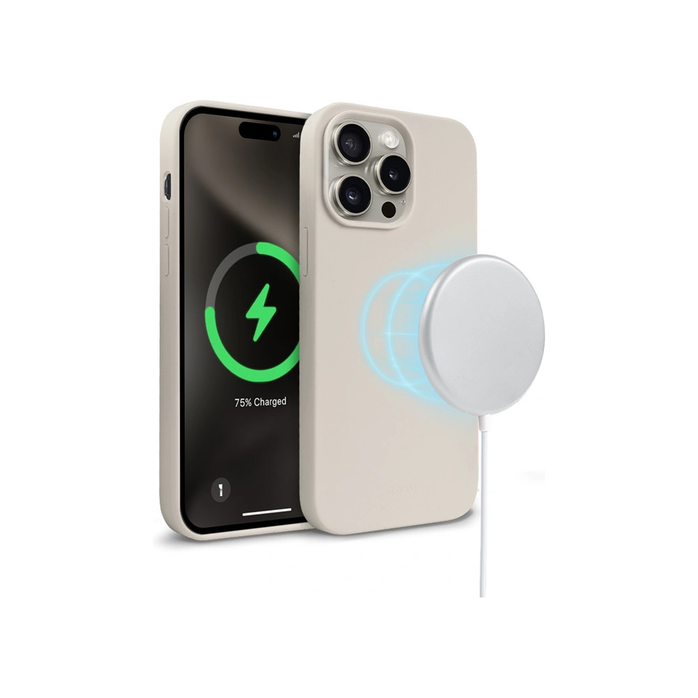 Hurtownia GSM - Etui Crong Color Cover Magnetic Apple iPhone 15 Pro MagSafe kamienny beż - CRG752 - {ean13} - Hurt