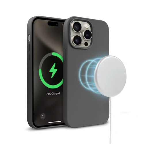 Etui Crong Color Cover Magnetic Apple iPhone 15 Pro MagSafe tytanowy