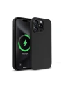 Case Crong Farbcover Magnetisch Apple iPhone 15 Pro Max MagSafe schwarz