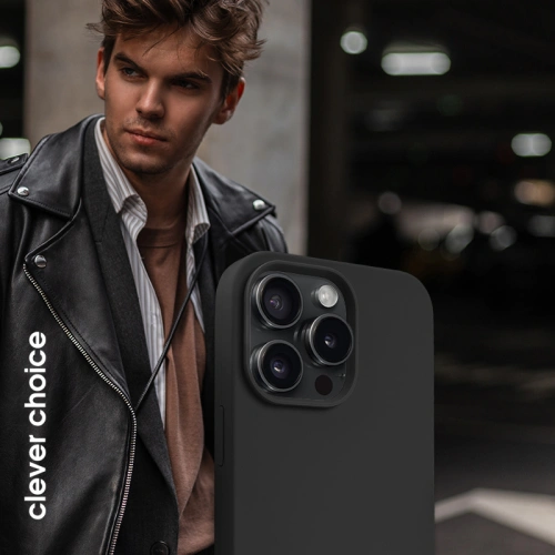 Etui Crong Color Cover Magnetic Apple iPhone 15 Pro Max MagSafe czarny