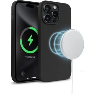 Hurtownia GSM - Etui Crong színes borító Magnetic Apple iPhone 15 Pro Max MagSafe fekete - CRG754 - {ean13} - Hurt