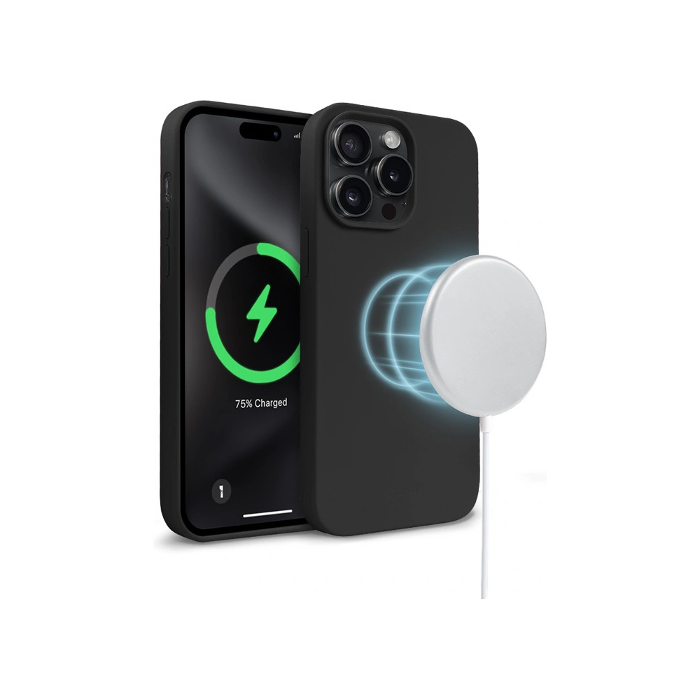 Hurtownia GSM - Case Crong Farbcover Magnetisch Apple iPhone 15 Pro Max MagSafe schwarz - CRG754 - {ean13} - Hurt