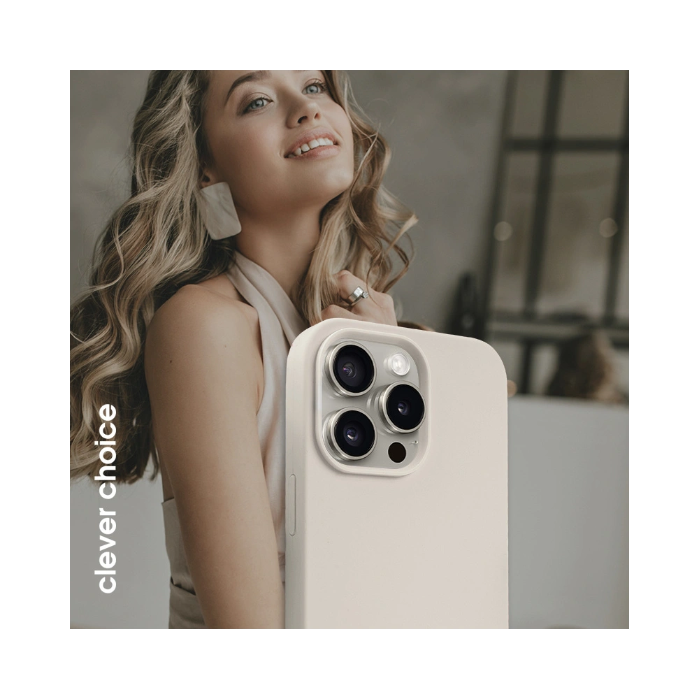 Wholesale Crong Color Cover Magnetic Apple iPhone 15 Pro Max MagSafe stone beige - CRG756 - {ean13} - Hurt