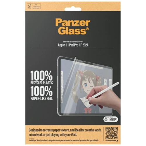 Folia matowa PanzerGlass GraphicPaper Apple iPad Pro 11" 2024 (5. generacji) Ultra-Wide-Fit Screen Protection
