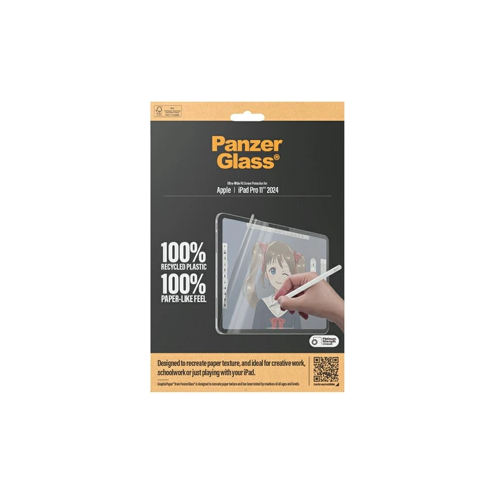 Hurtownia GSM - Folia mată PanzerGlass GraphicPaper Apple iPad Pro 11" 2024 (a 5-a generație) Ultra-Wide-Fit Screen Protection - PZG645 - {ean13} - Hurt