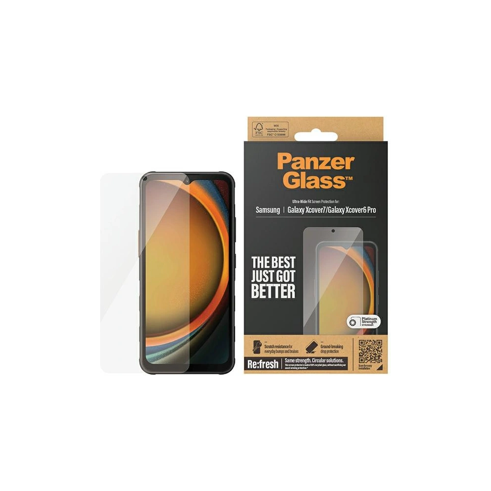Wholesale PanzerGlass Ultra-Wide Fit Samsung Galaxy Xcover 7 / Xcover 6 Pro - PZG648 - {ean13} - Hurt