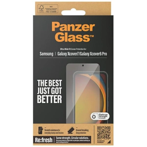 Szkło hartowane PanzerGlass Ultra-Wide Fit Samsung Galaxy Xcover 7 / Xcover 6 Pro