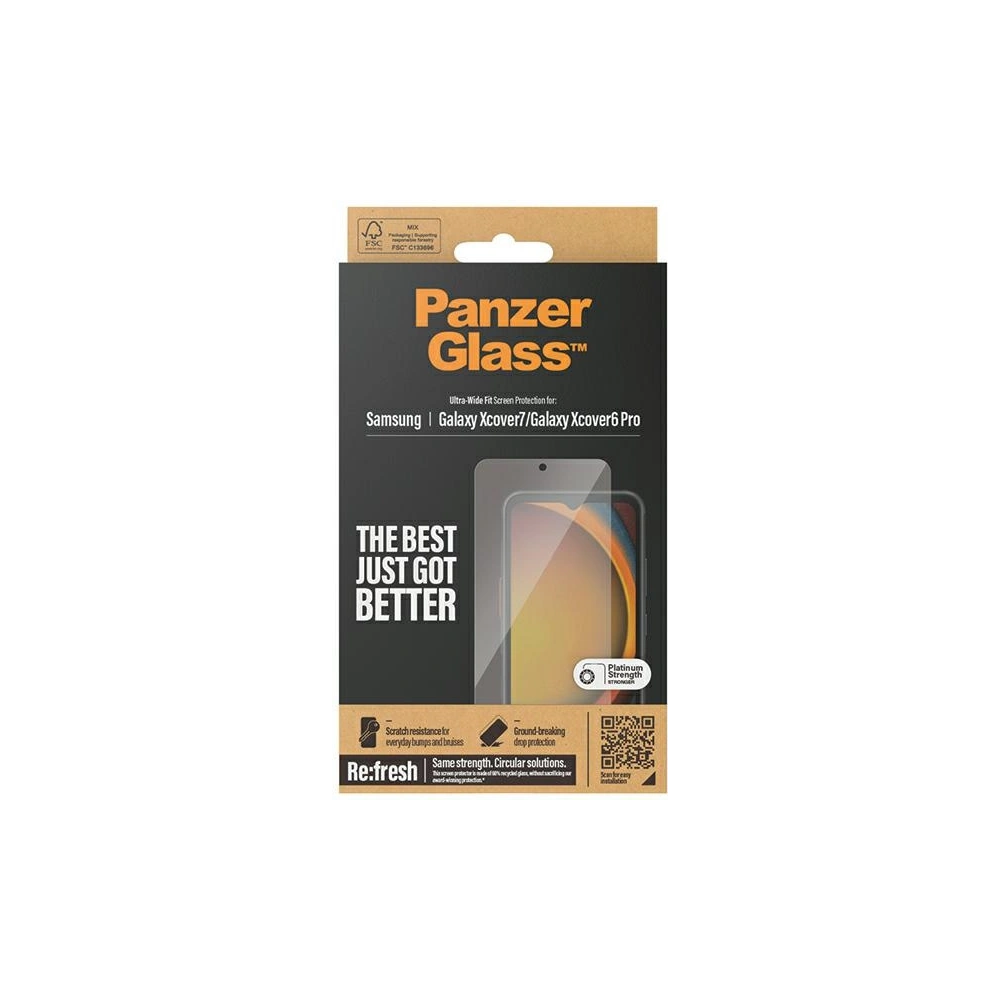 Wholesale PanzerGlass Ultra-Wide Fit Samsung Galaxy Xcover 7 / Xcover 6 Pro - PZG648 - {ean13} - Hurt