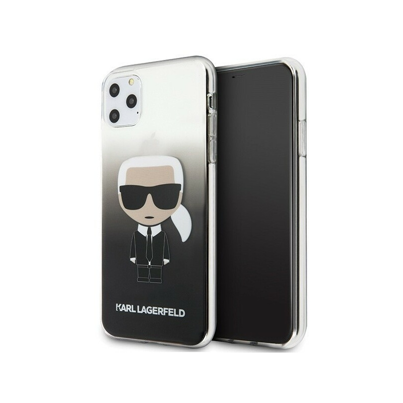 Karl Lagerfeld Distributor - 3700740467343 - KLD184BLK - Karl Lagerfeld KLHCN65TRDFKBK iPhone 11 Pro Max black Gradient Ikonik Karl - B2B homescreen