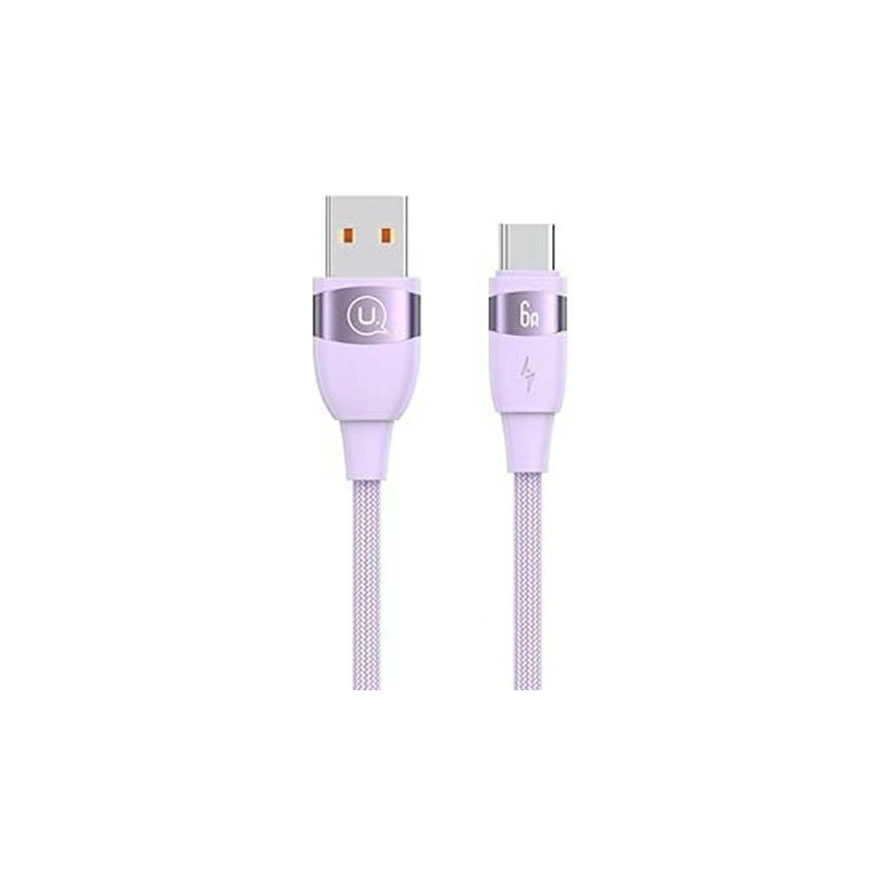 Hurtownia GSM - Kabel USAMS U85 US-SJ631 USB-A / USB-C 6A 2m Fast Charging fioletowy/purple - USA1109 - {ean13} - Hurt