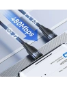 Hurtownia GSM - Kábel USAMS U85 US-SJ632 USB-C / USB-C 100W 1.2m PD Gyors Töltés fekete/black - USA1110 - {ean13} - Hurt