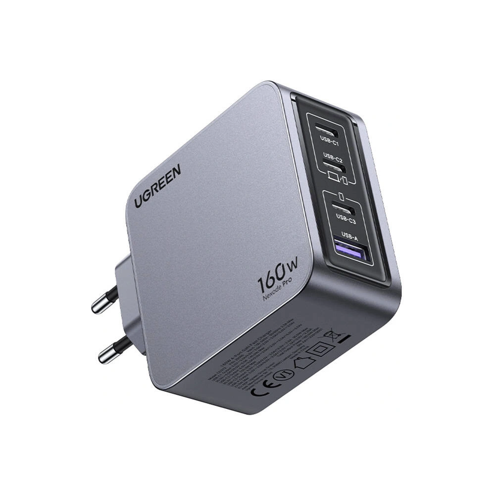 Hurtownia GSM - UGREEN Nexode Pro 160W GaN USB-A Netzteil, 3xUSB-C grau - UGR1838 - {ean13} - Hurt