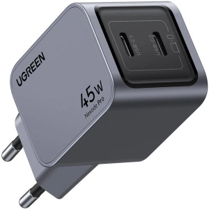 Hurtownia GSM - Síťová nabíječka UGREEN Nexode Pro 45W 2xUSB-C šedá - UGR1840 - {ean13} - Hurt
