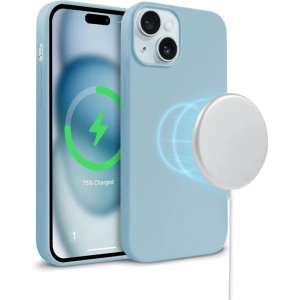 Hurtownia GSM - Etui Crong Color Cover Magnetic Apple iPhone 15 MagSafe niebieski - CRG759 - {ean13} - Hurt