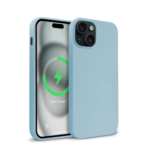 Etui Crong Color Cover Magnetic Apple iPhone 15 MagSafe niebieski