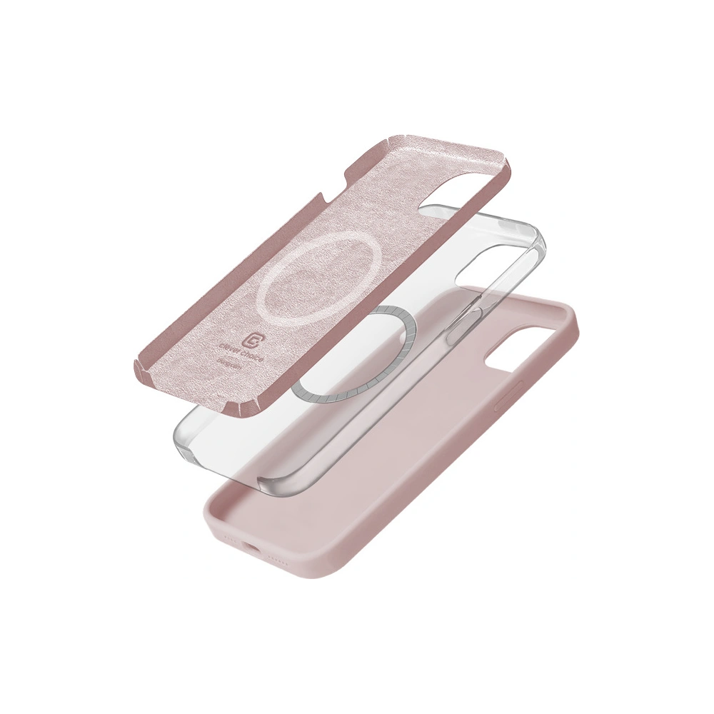 Hurtownia GSM - Etui Crong Color Cover Magnetic Apple iPhone 15 MagSafe pískový růžový - CRG761 - {ean13} - Hurt