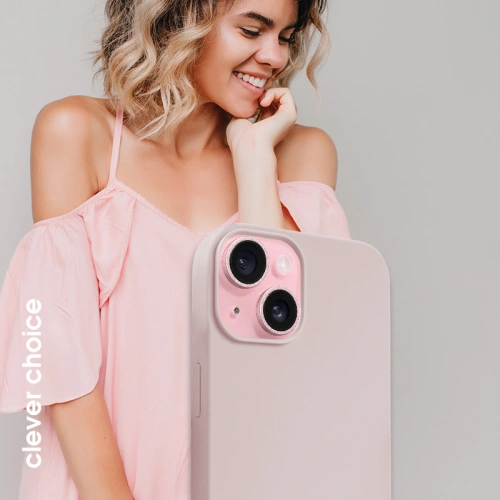 Etui Crong Color Cover Magnetic Apple iPhone 15 MagSafe piaskowy róż