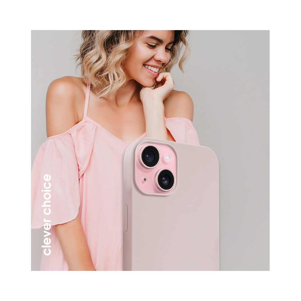 Hurtownia GSM - Etui Crong Color Cover Magnetic Apple iPhone 15 MagSafe piaskowy róż - CRG761 - {ean13} - Hurt
