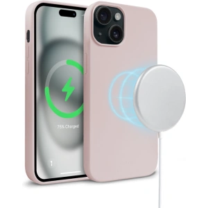Hurtownia GSM - Etui Crong Color Cover Magnetic Apple iPhone 15 MagSafe piaskowy róż - CRG761 - {ean13} - Hurt