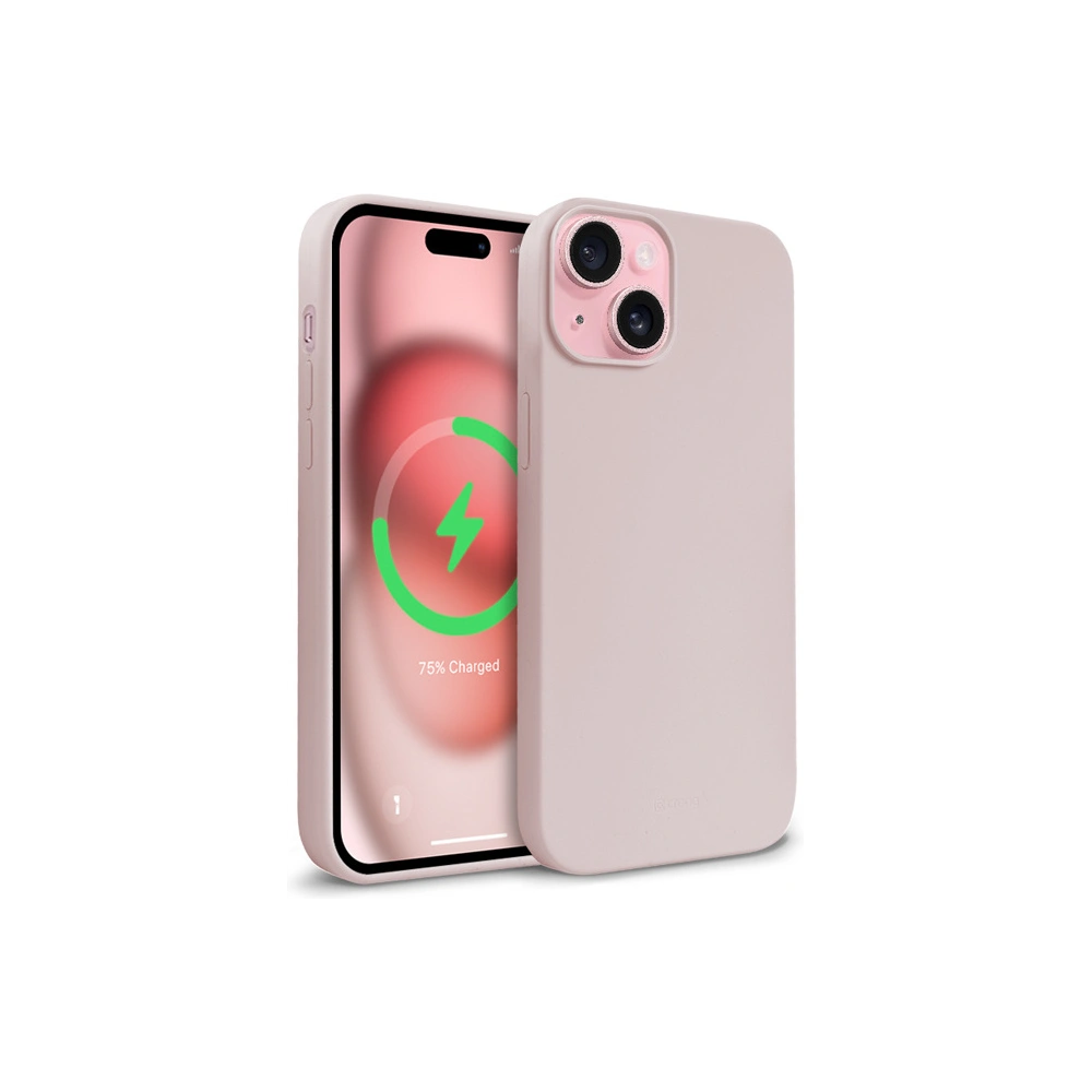 Hurtownia GSM - Etui Crong Color Cover Magnetic Apple iPhone 15 MagSafe piaskowy róż - CRG761 - {ean13} - Hurt