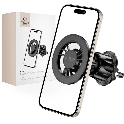 Uchwyt samochodowy do kratki Tech-Protect N56 Magnetic Magsafe Vent Car Mount Black