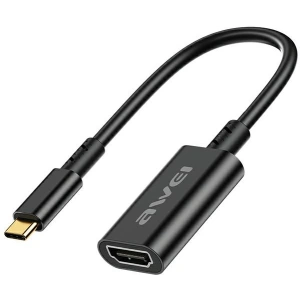 Hurtownia GSM - Adaptér AWEI CL-217T USB-C / HDMI 4K@30HZ černý/black - AWEI190 - {ean13} - Hurt