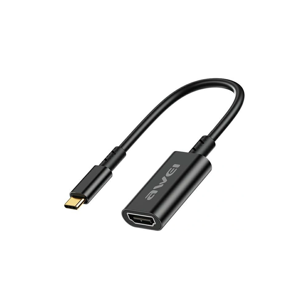 Hurtownia GSM - Adapter AWEI CL-217T USB-C / HDMI 4K@30HZ schwarz - AWEI190 - {ean13} - Hurt