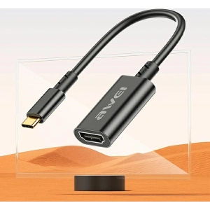 Hurtownia GSM - Adaptér AWEI CL-217T USB-C / HDMI 4K@30HZ černý/black - AWEI190 - {ean13} - Hurt
