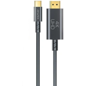Hurtownia GSM - Kabel AWEI CL-212T USB-C / HDMI 4K@30HZ černý/black - AWEI191 - {ean13} - Hurt