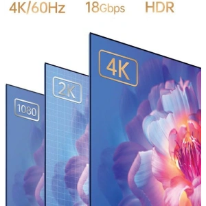 Hurtownia GSM - AWEI CL-212T USB-C / HDMI 4K@30HZ fekete kábel - AWEI191 - {ean13} - Hurt