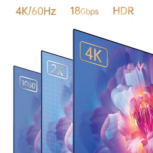 Kabel AWEI CL-212T USB-C / HDMI 4K@30HZ czarny/black