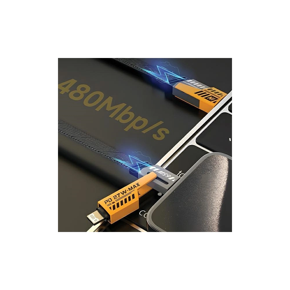 Hurtownia GSM - Cablul 4w1 AWEI CL-226 USB-C / Lightning negru/black - AWEI192 - {ean13} - Hurt