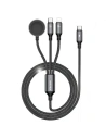 Kabel 3w1 AWEI W23 USB-C 100W / Lightning 10W / Watch 2.5W schwarz/black